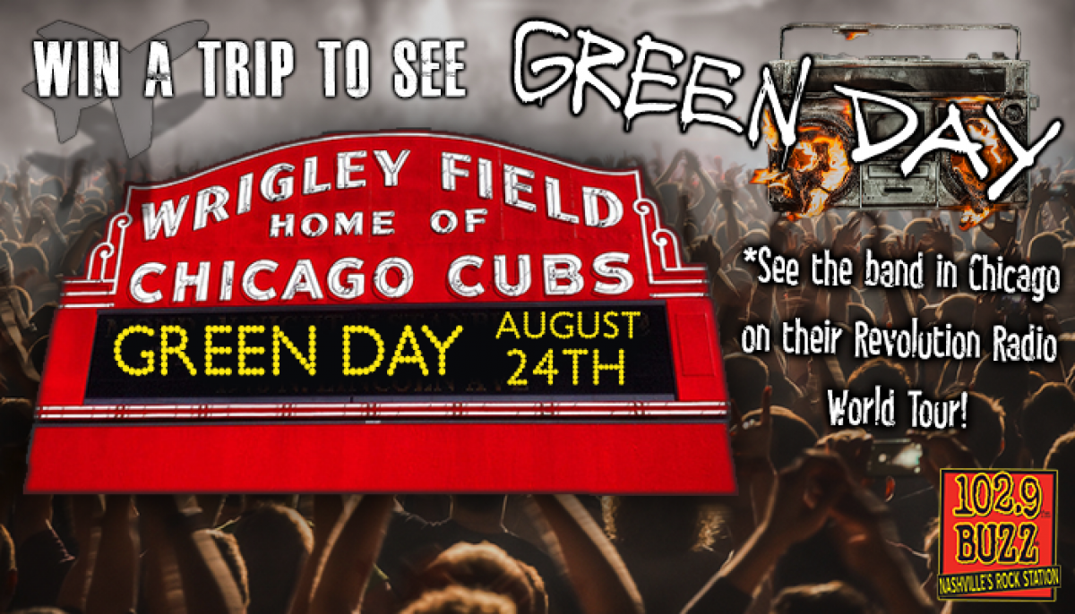 Win A Trip to Chicago to see Green Day at Wrigley Field!